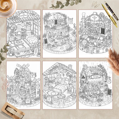 Coloriage Tiny Worlds