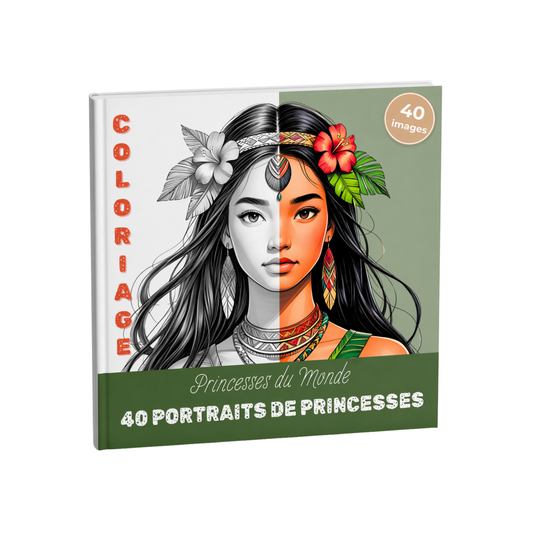 Coloriage Princesse du Monde