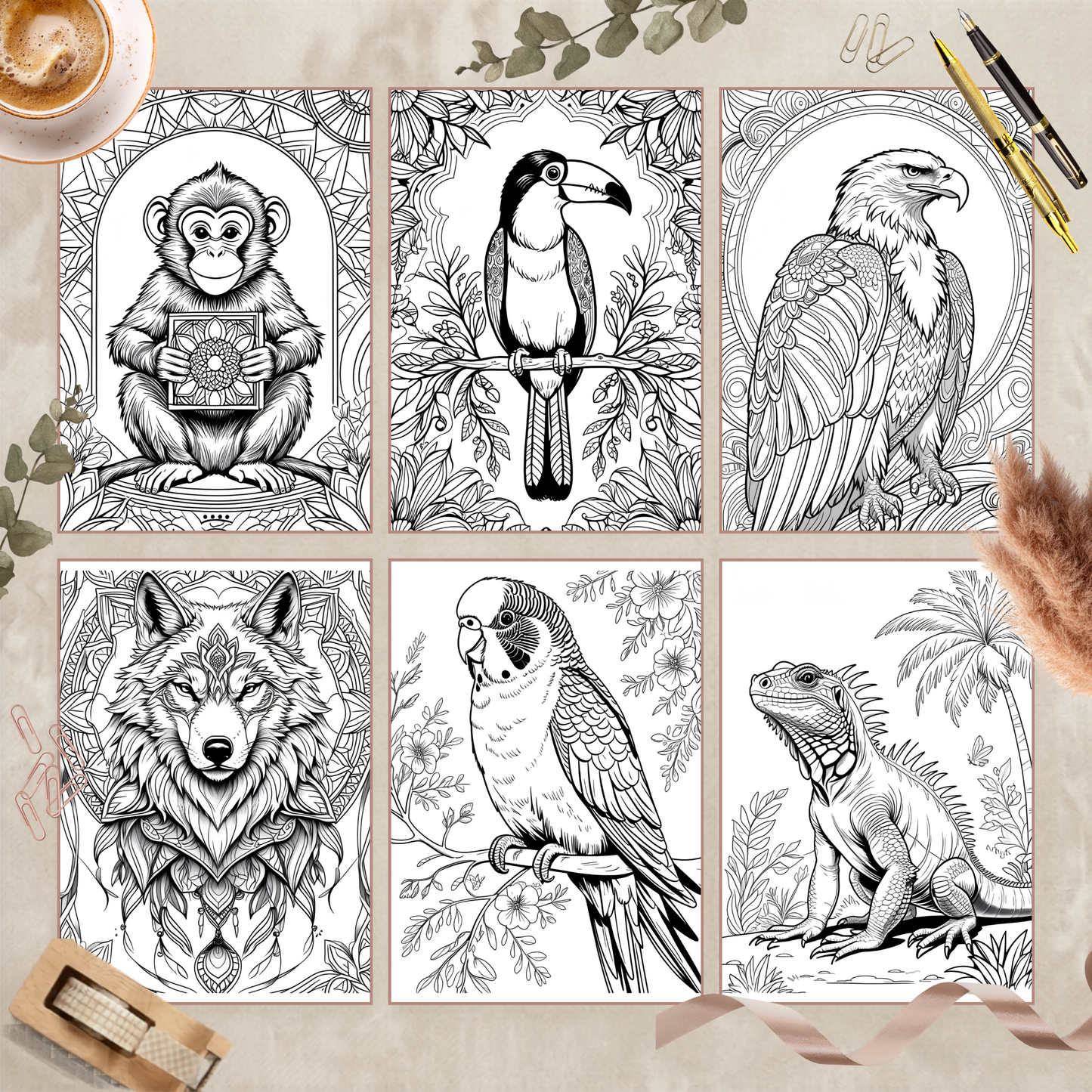 Coloriage Animaux Grand format