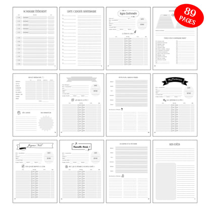 Mon Carnet d'Évènements Design d'Audrey