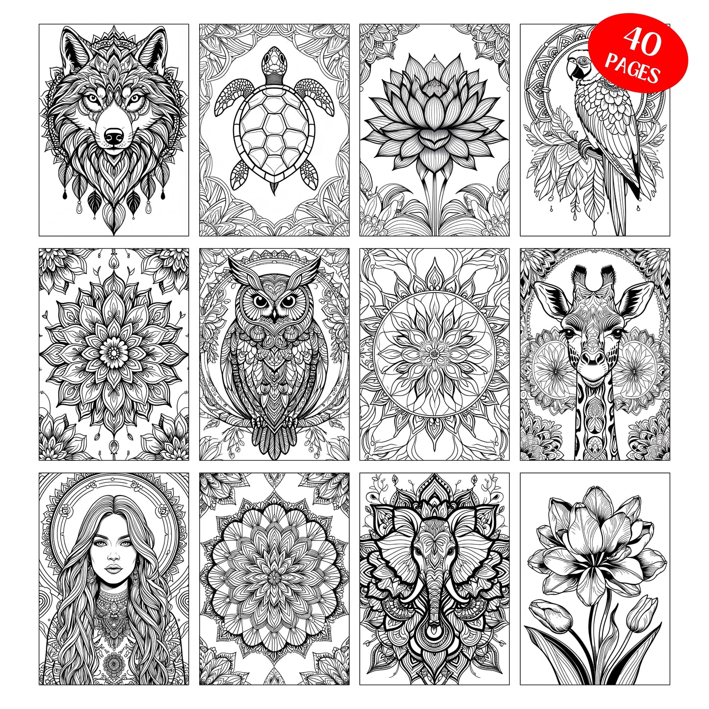 Coloriage Mandala Design d'Audrey