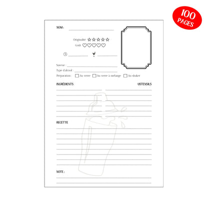 Mes recettes de cocktails Design d'Audrey