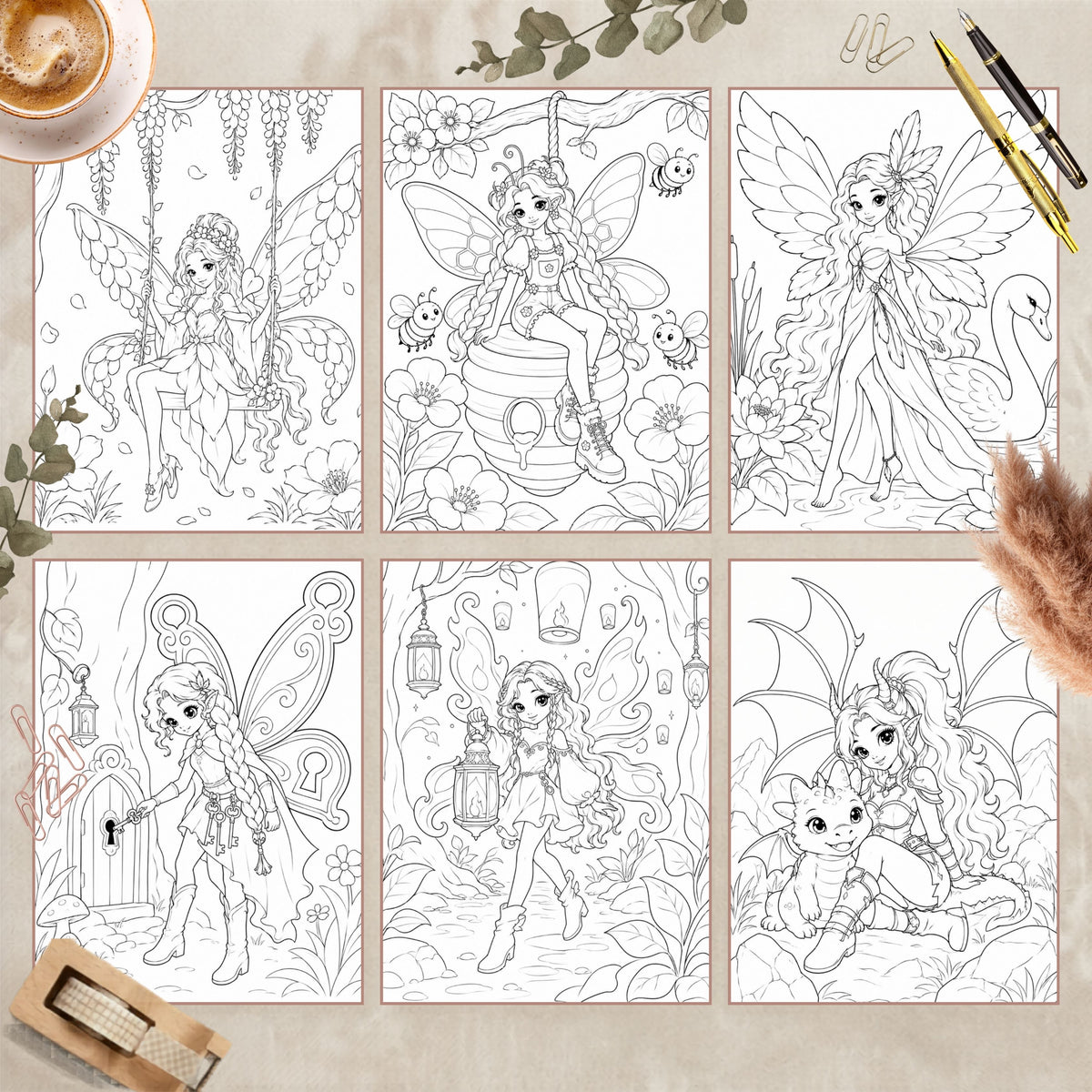 Coloriage Fées Enchantées