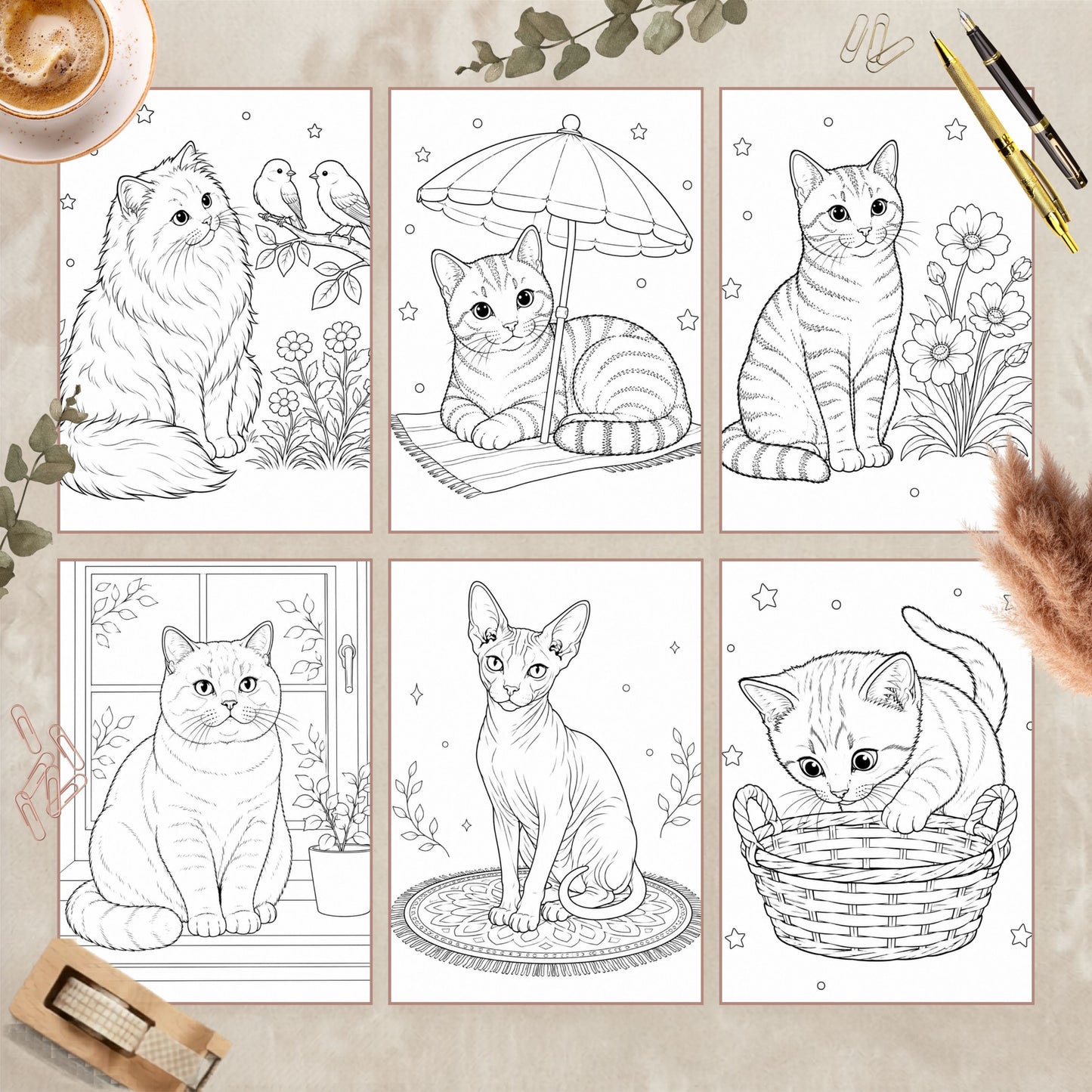 Coloriage de Chats et Chatons