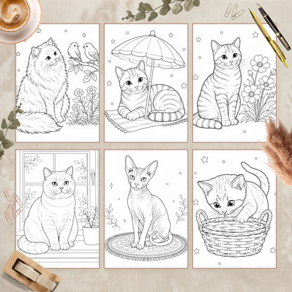 Coloriage de Chats et Chatons