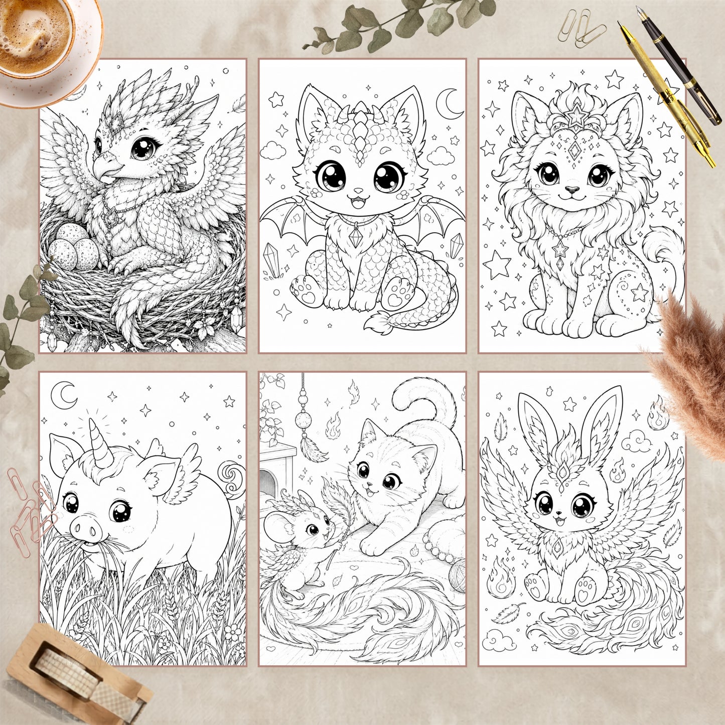 Coloriage créature Kawaii