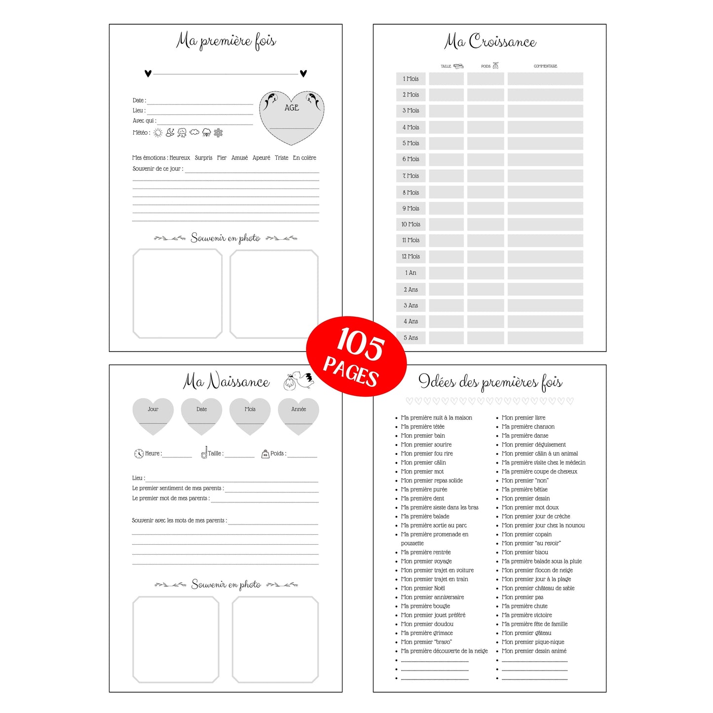 Mes premières fois de Bébé Design d'Audrey