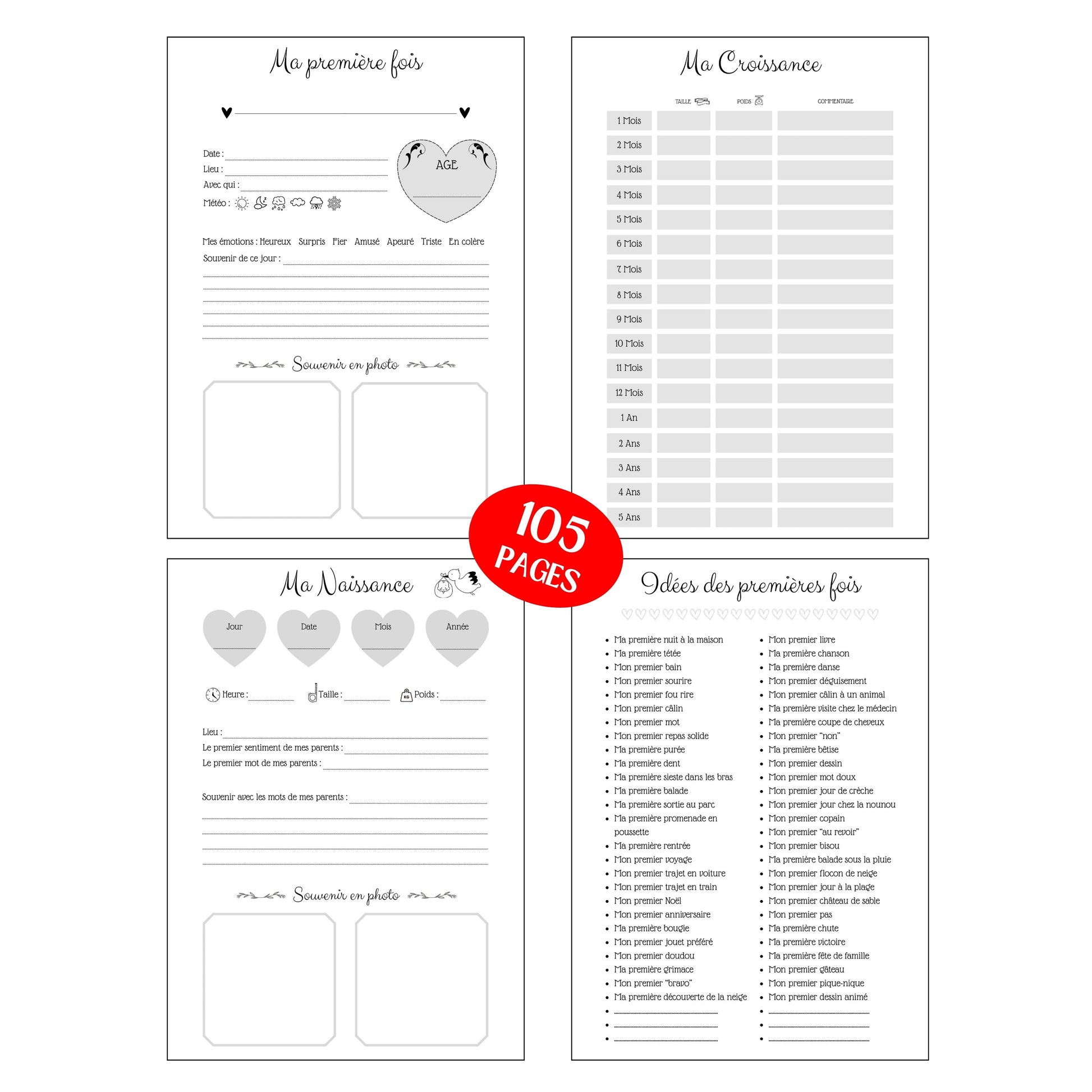 Mes premières fois de Bébé Design d'Audrey