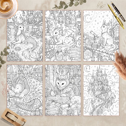 Coloriage Enchanté et Fantaisie