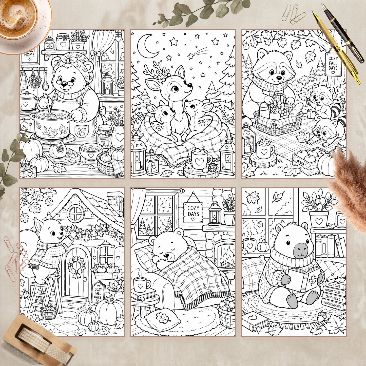 Coloriage Cute et Cozy