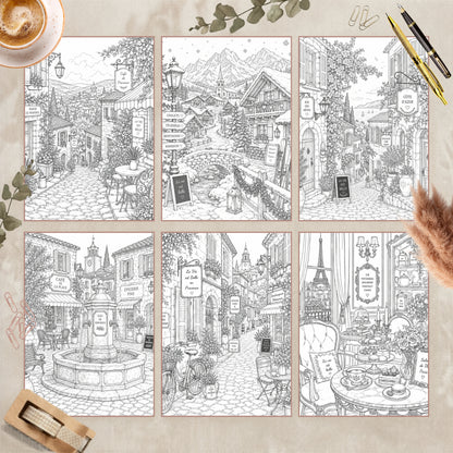 Coloriage de Paris, Provence et poésie
