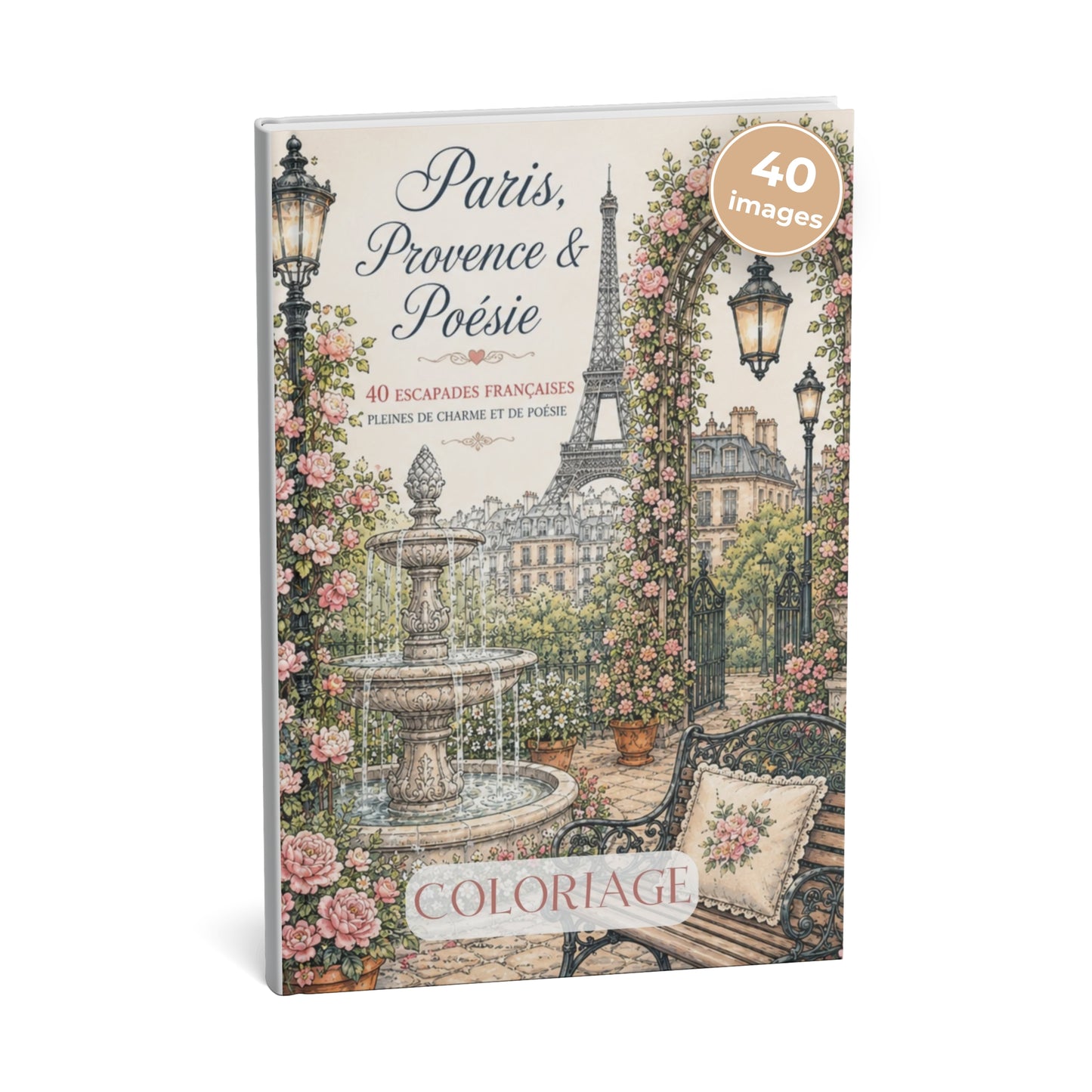 Coloriage de Paris, Provence et poésie