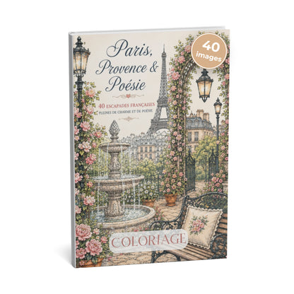 Coloriage de Paris, Provence et poésie