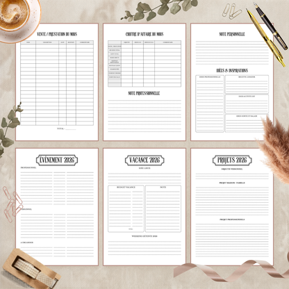 Agenda Professionnel 2026