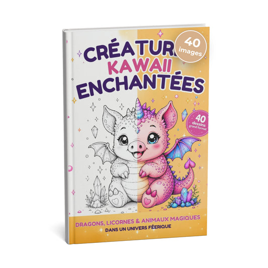 Coloriage créature Kawaii