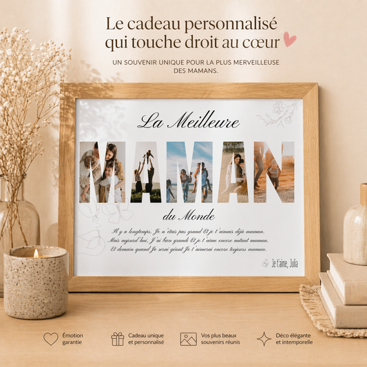 Cadre photo personnalisable MAMAN