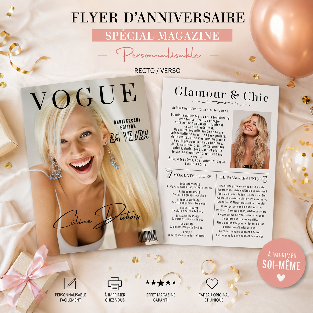 Affiche anniversaire Vogue
