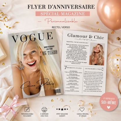Affiche anniversaire Vogue