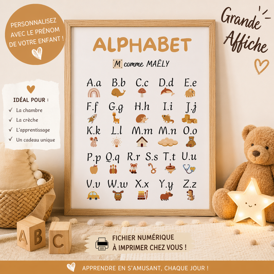 Affiche déco Alphabet