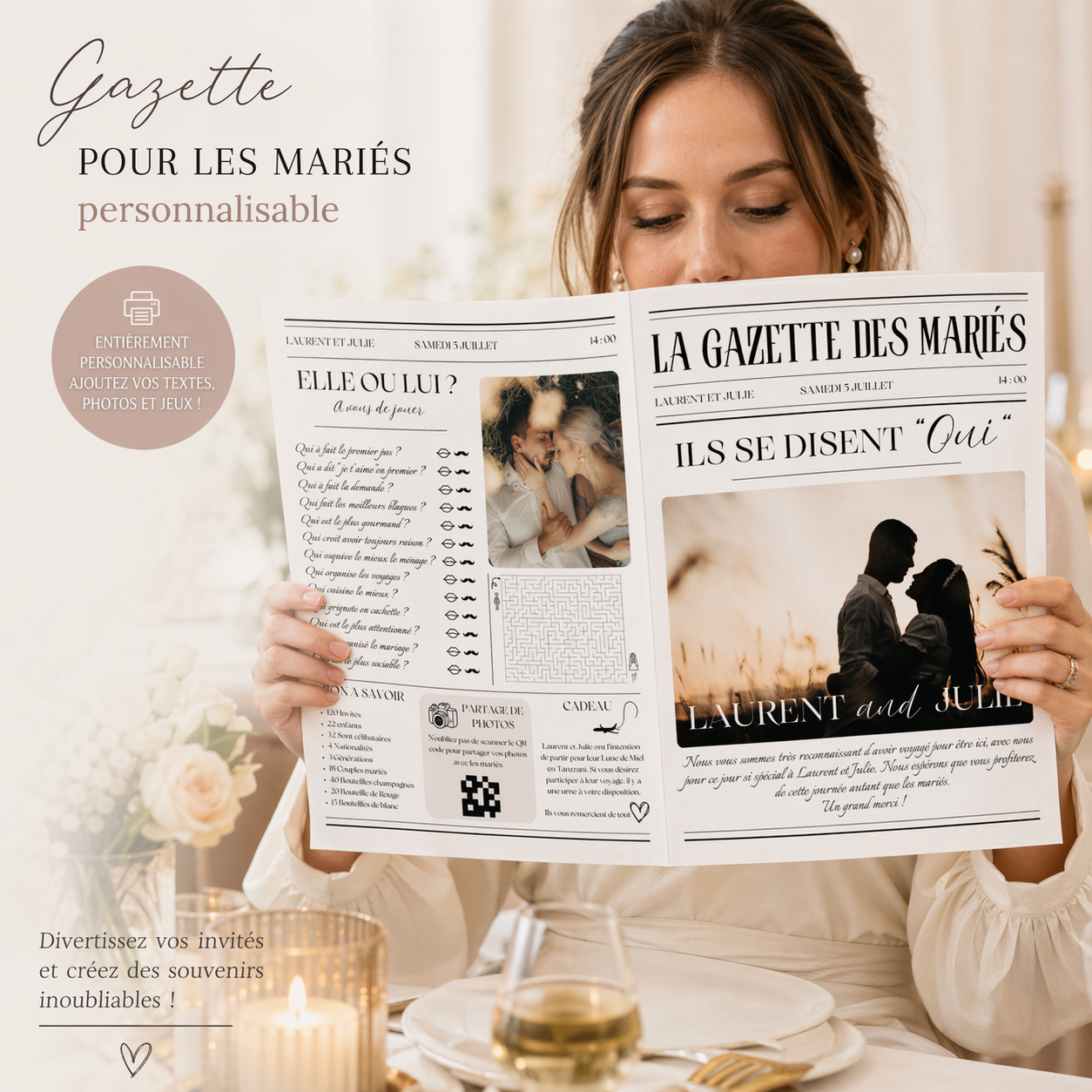 Gazette des mariés 4 pages