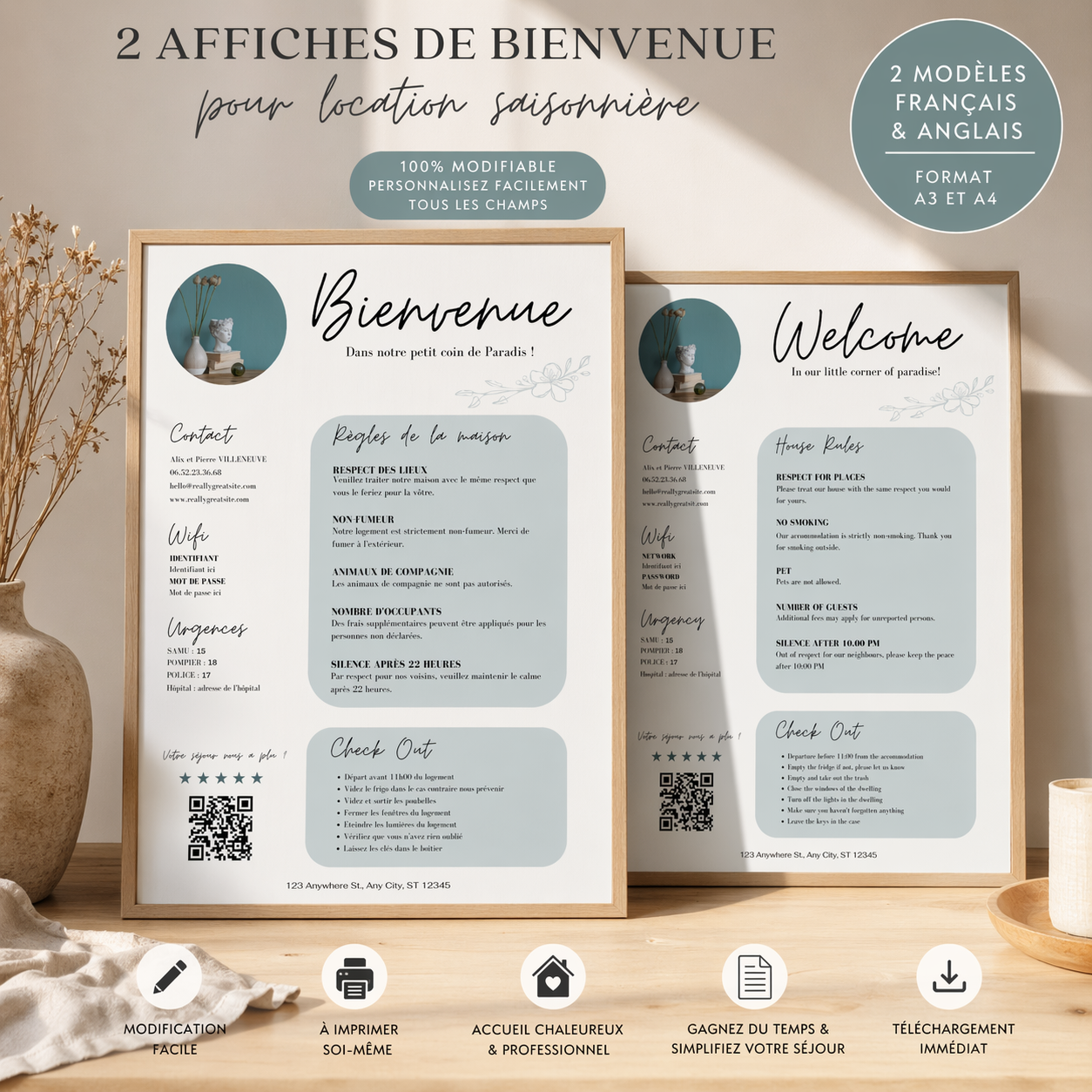 Affiche de bienvenue