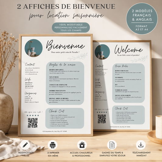 Affiche de bienvenue
