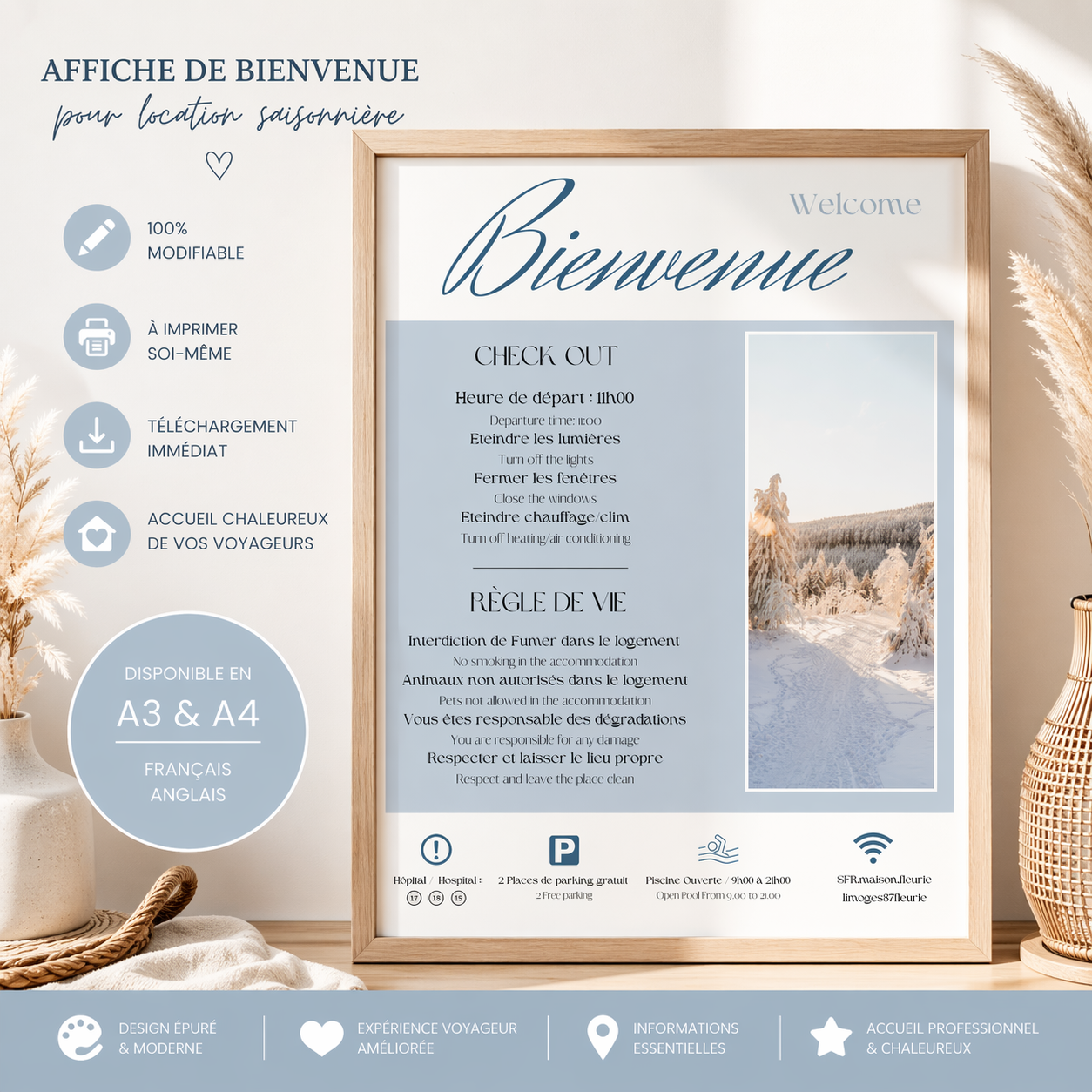 Affiche de bienvenue