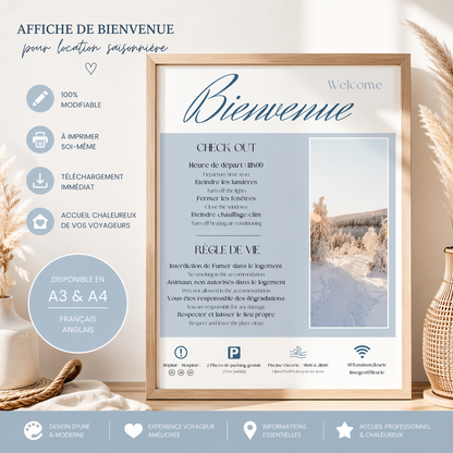 Affiche de bienvenue
