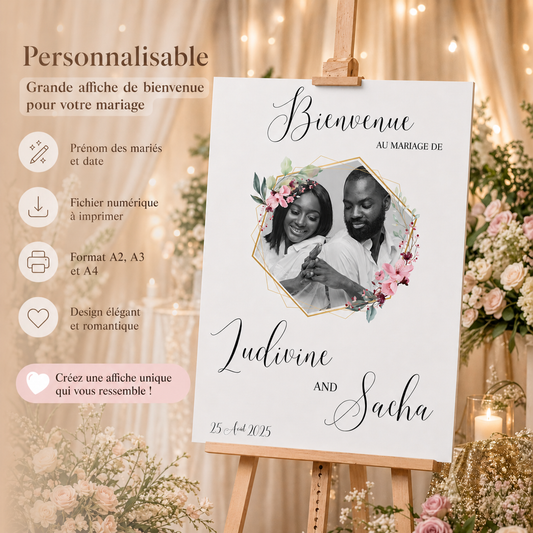 Affiche bienvenue Mariage