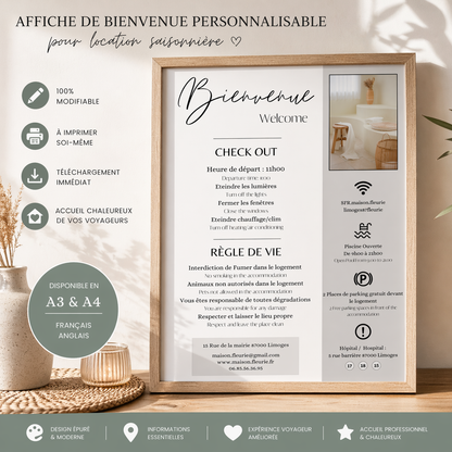 Affiche de bienvenue