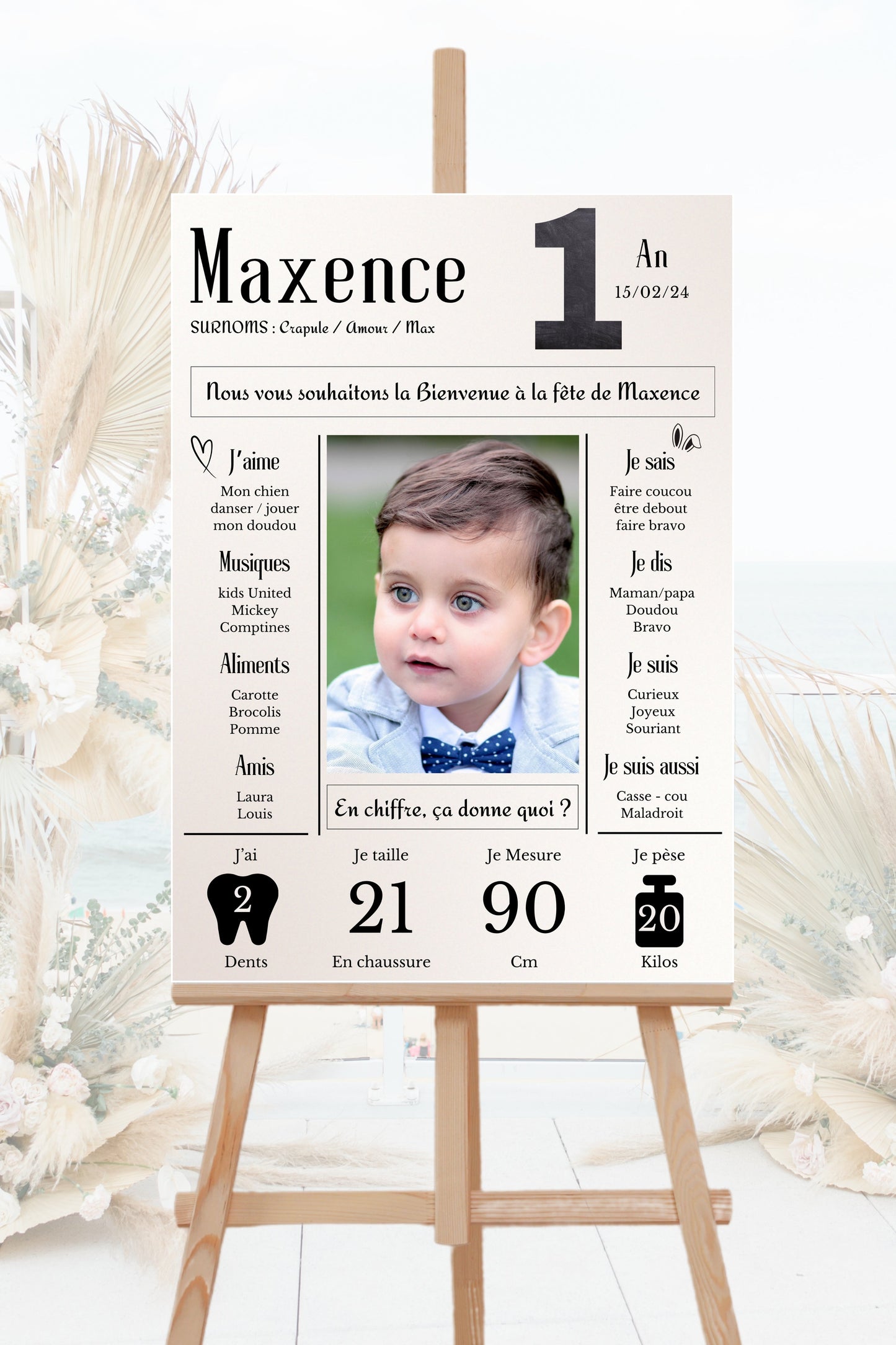 Affiche anniversaire journal Design d'Audrey