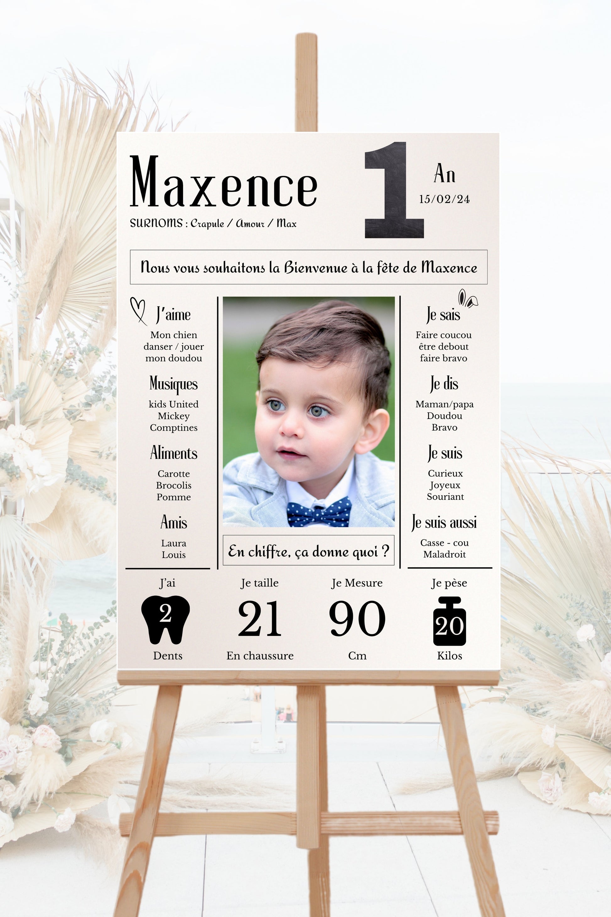 Affiche anniversaire journal Design d'Audrey