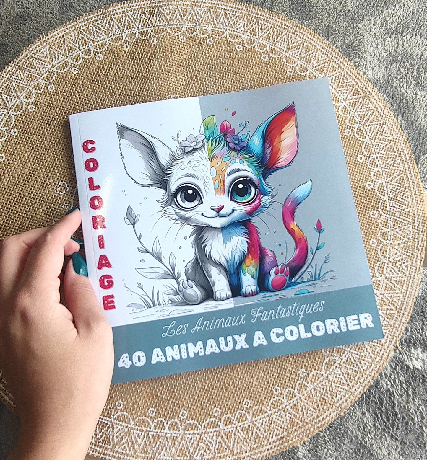 Coloriage les Animaux Fantastiques Design d'Audrey