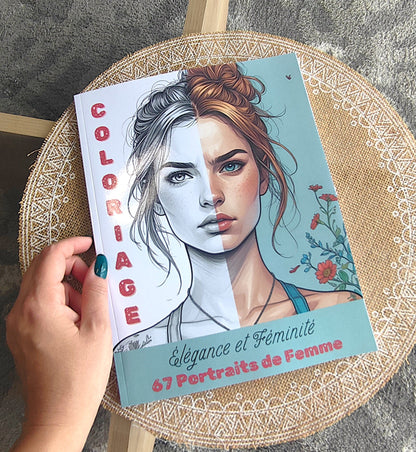 Coloriage Portraits Grand format Design d'Audrey