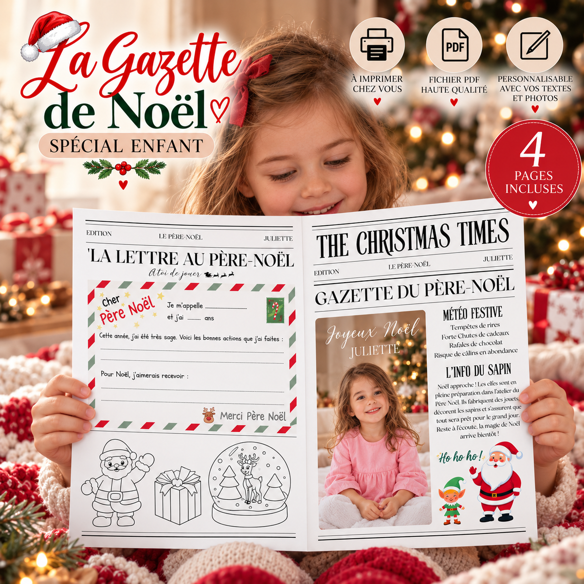 Gazette de Noël Enfant