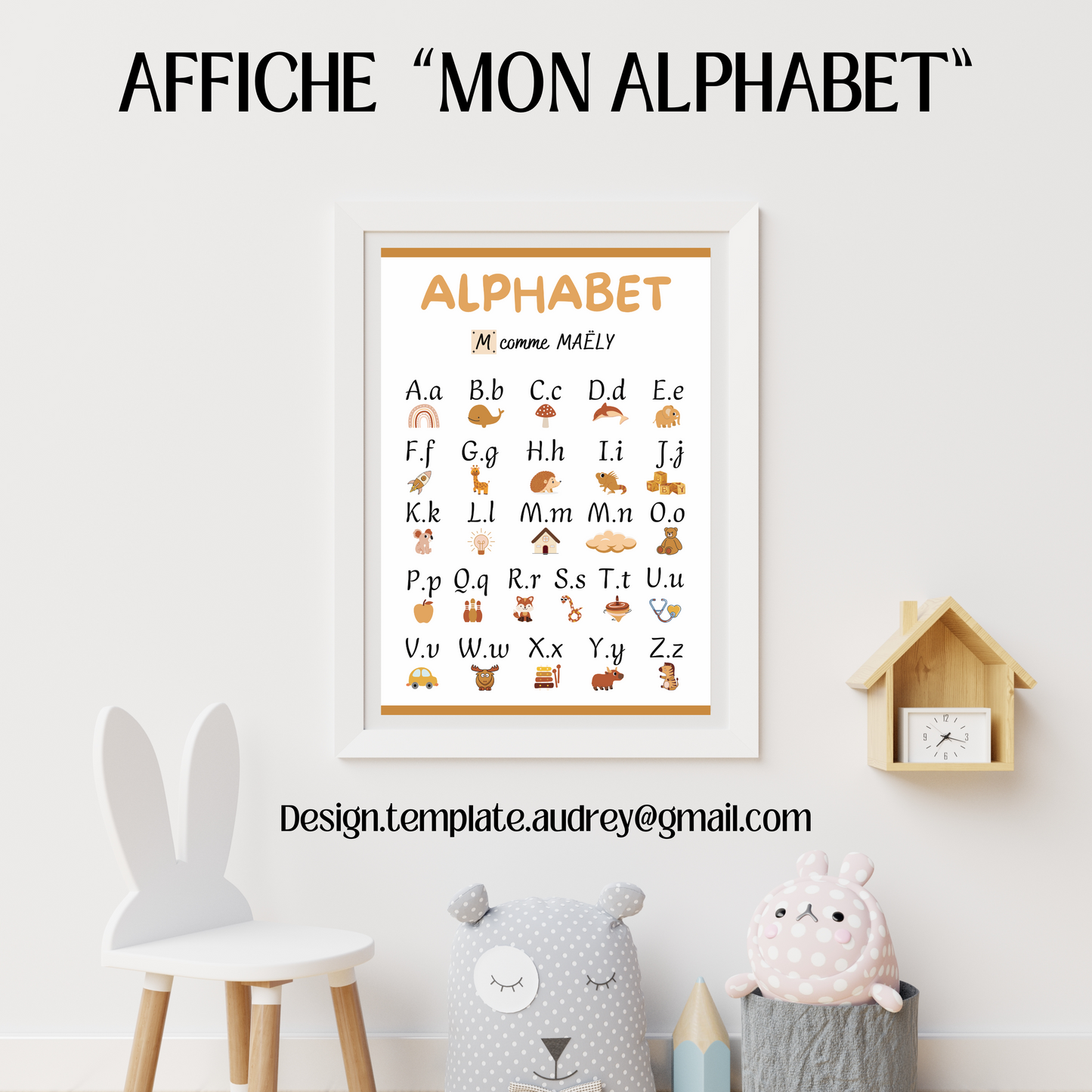 Affiche déco Alphabet
