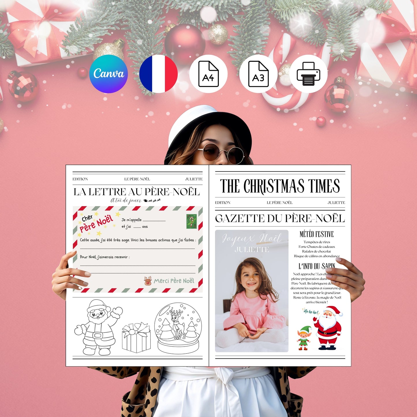 Gazette de Noël Enfant Design d'Audrey