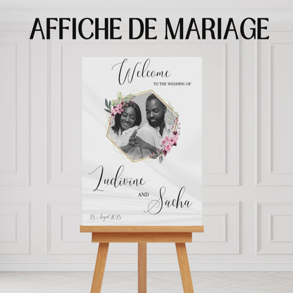 Affiche bienvenue Mariage