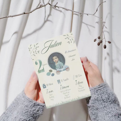 Affiche anniversaire voiture