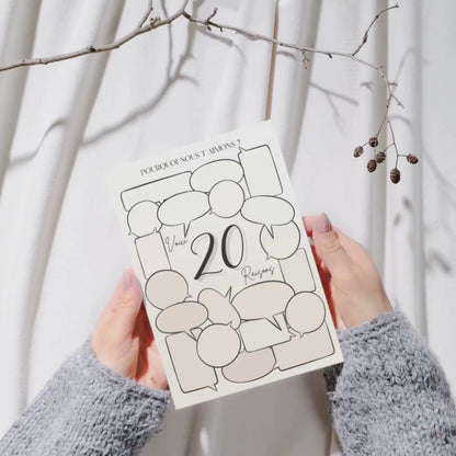 Affiche anniversaire humour 20 ans