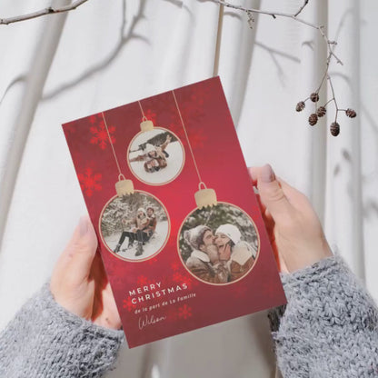 Carte de vœux Noël