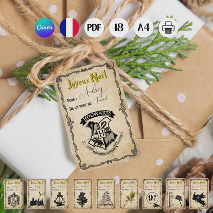 Étiquettes cadeaux Harry Potter