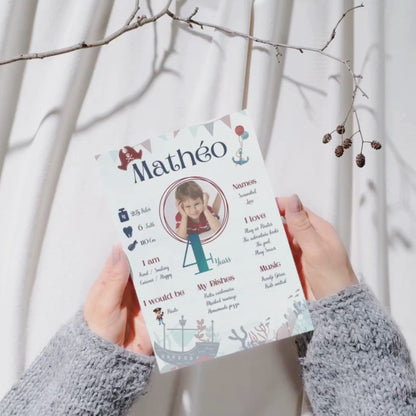 Affiche anniversaire Pirate