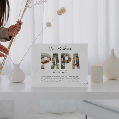Cadre photo personnalisée PAPA
