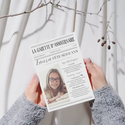 Gazette d'anniversaire Enfant