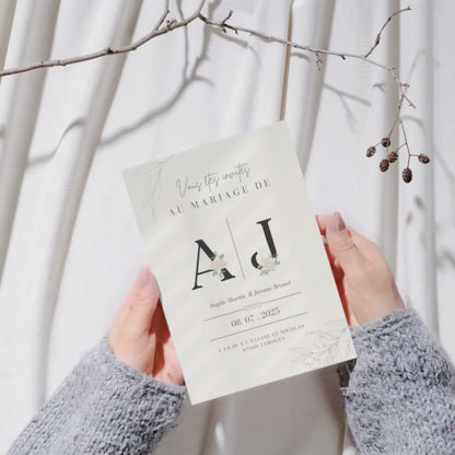 Faire-part de Mariage personnalisé