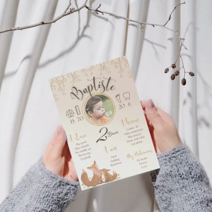 Affiche anniversaire renard