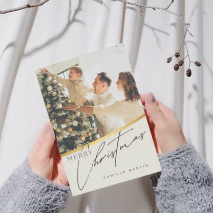 Carte de vœux Noël