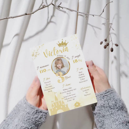 Affiche anniversaire princesse
