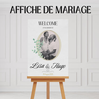 Affiche bienvenue Mariage